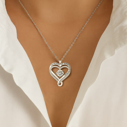 “To My Wife” Forever & Always Heart Necklace
