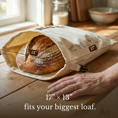 Premium 100% Cotton-Beeswax Bread Bags