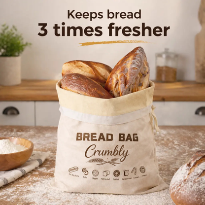 Premium 100% Cotton-Beeswax Bread Bags